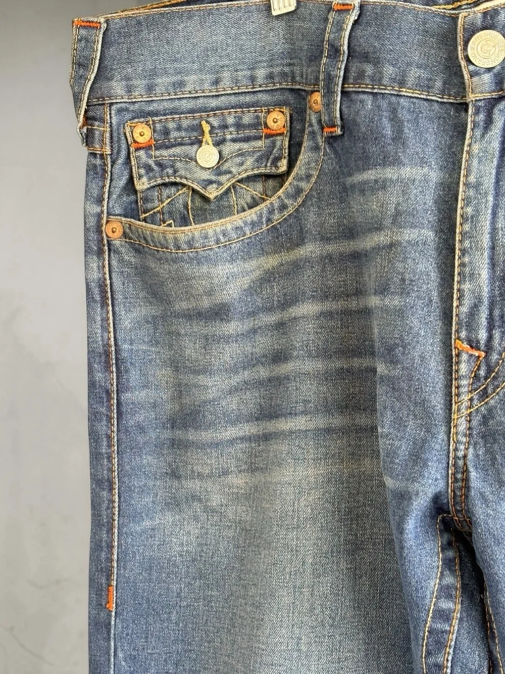 True Religion Men’s Light Blue Straight Jeans